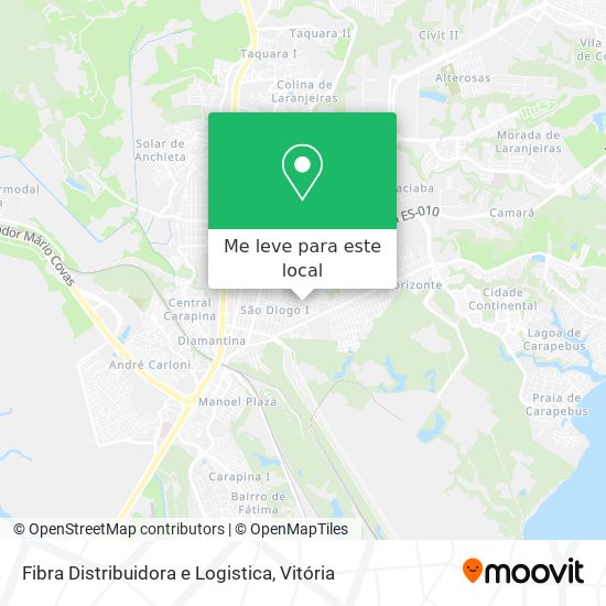 Fibra Distribuidora e Logistica mapa