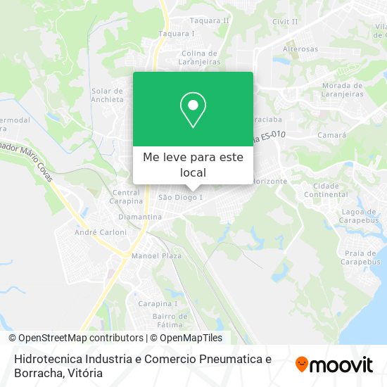 Hidrotecnica Industria e Comercio Pneumatica e Borracha mapa