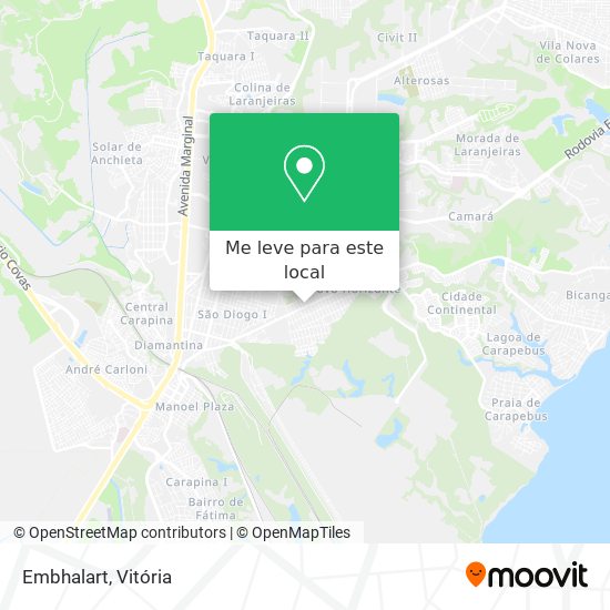 Embhalart mapa