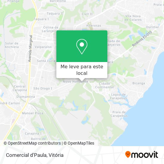 Comercial d'Paula mapa
