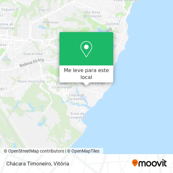 Chácara Timoneiro mapa