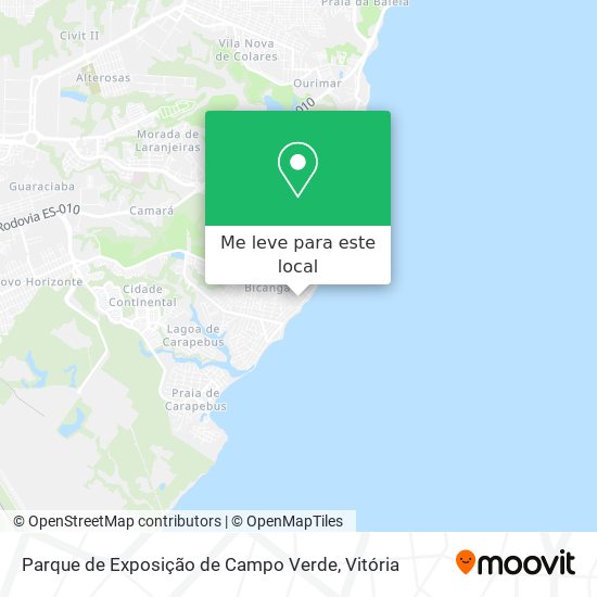 Parque de Exposição de Campo Verde mapa