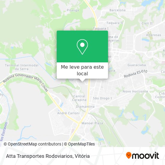 Atta Transportes Rodoviarios mapa