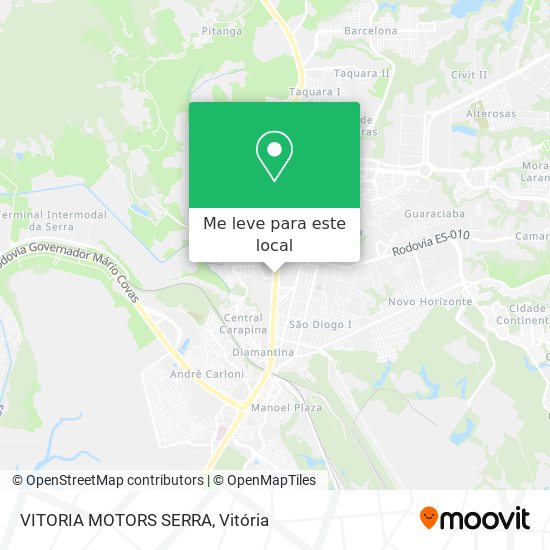 VITORIA MOTORS SERRA mapa