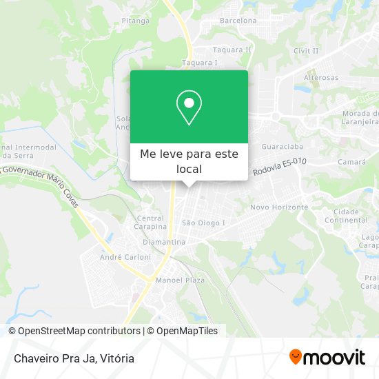 Chaveiro Pra Ja mapa