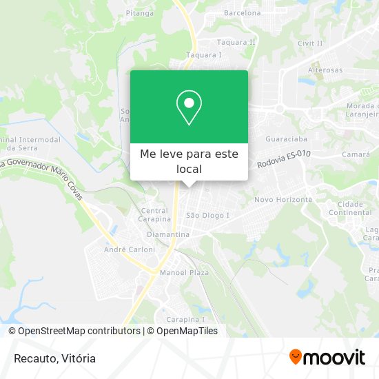 Recauto mapa