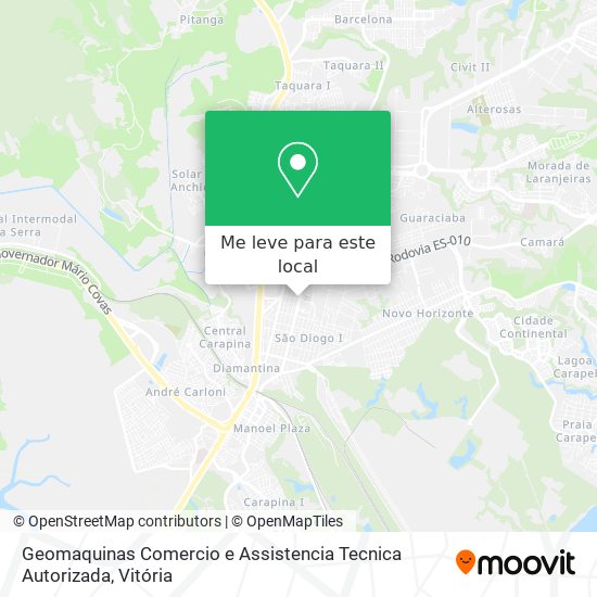 Geomaquinas Comercio e Assistencia Tecnica Autorizada mapa