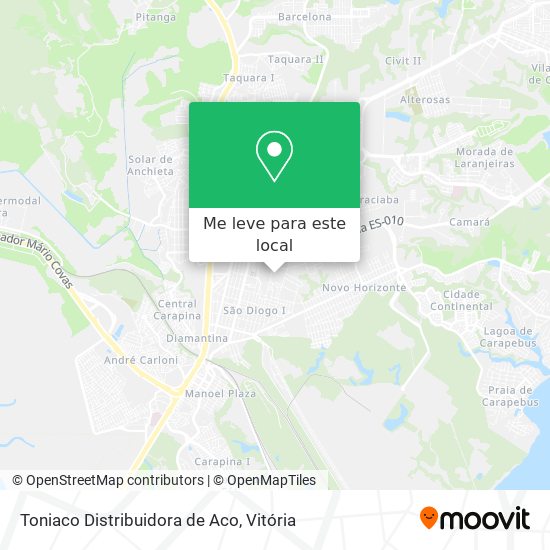 Toniaco Distribuidora de Aco mapa