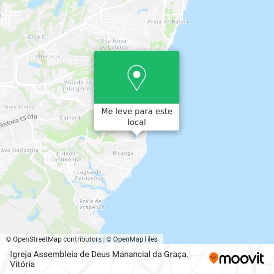 Igreja Assembleia de Deus Manancial da Graça mapa