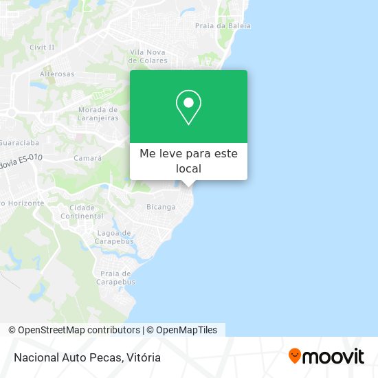 Nacional Auto Pecas mapa