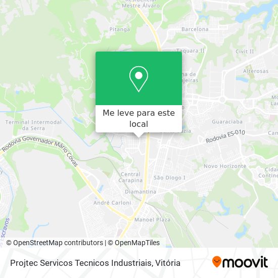 Projtec Servicos Tecnicos Industriais mapa