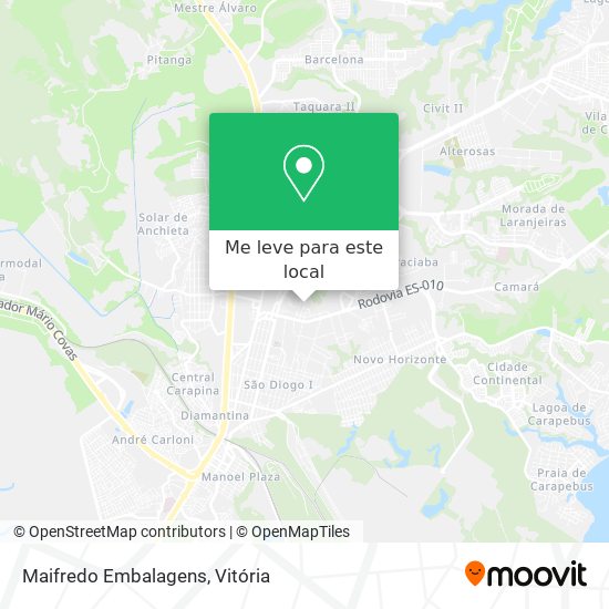 Maifredo Embalagens mapa