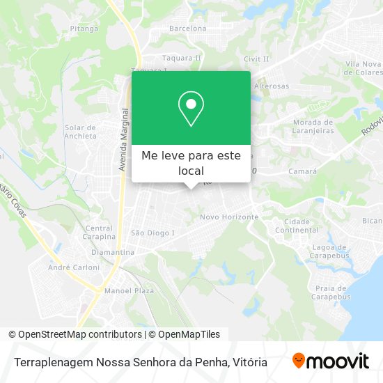 Terraplenagem Nossa Senhora da Penha mapa