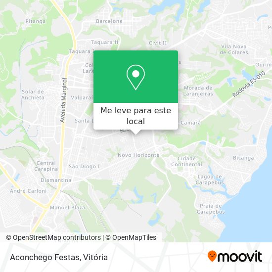 Aconchego Festas mapa