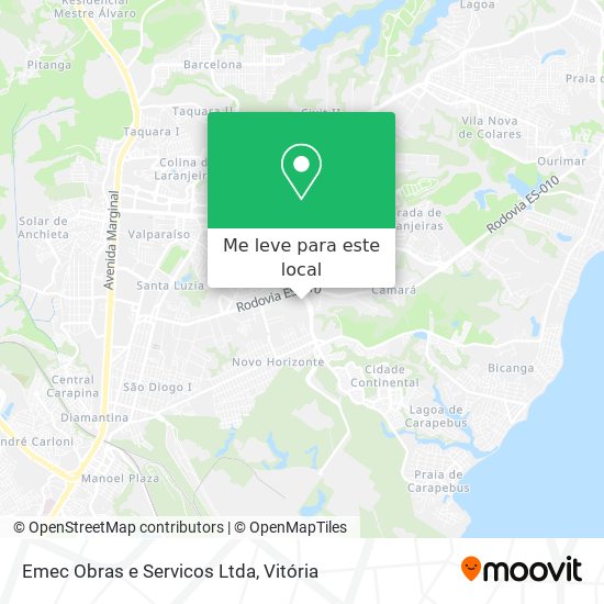 Emec Obras e Servicos Ltda mapa