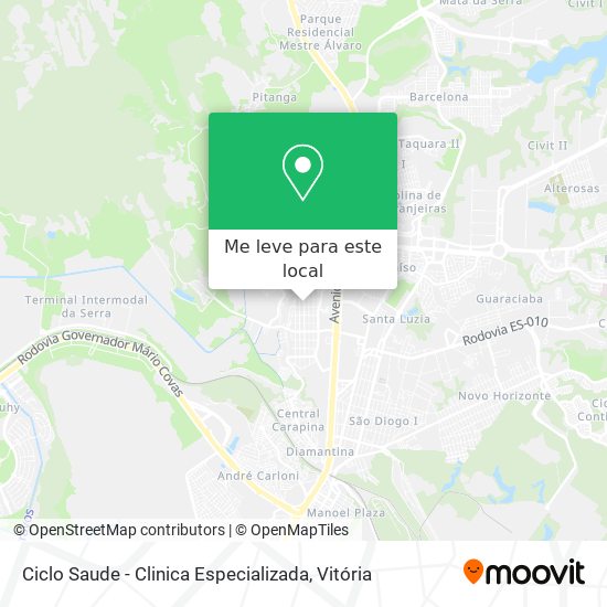 Ciclo Saude - Clinica Especializada mapa