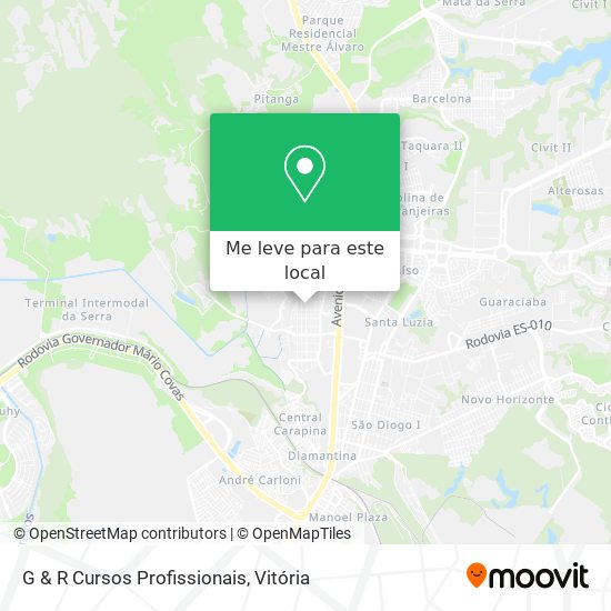 G & R Cursos Profissionais mapa