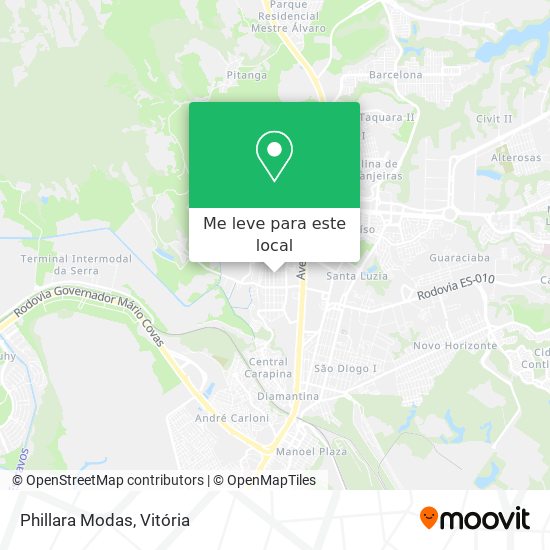 Phillara Modas mapa
