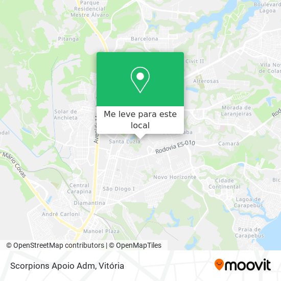 Scorpions Apoio Adm mapa