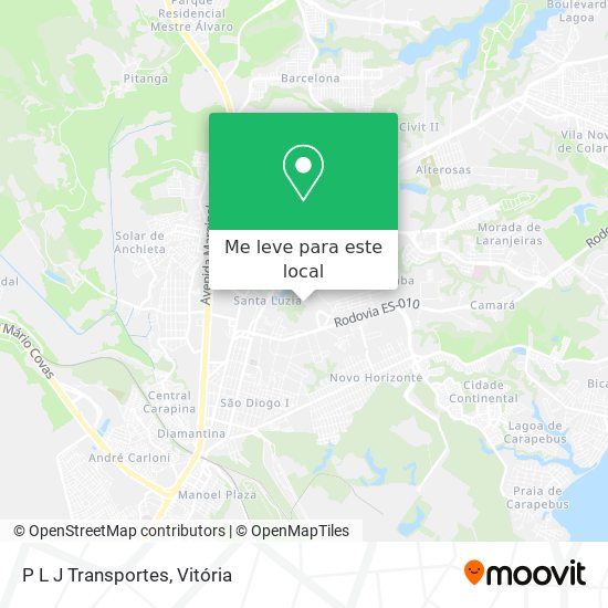 P L J Transportes mapa