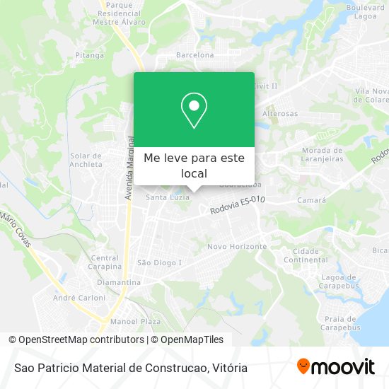 Sao Patricio Material de Construcao mapa