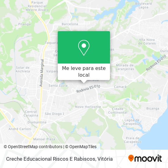 Creche Educacional Riscos E Rabiscos mapa