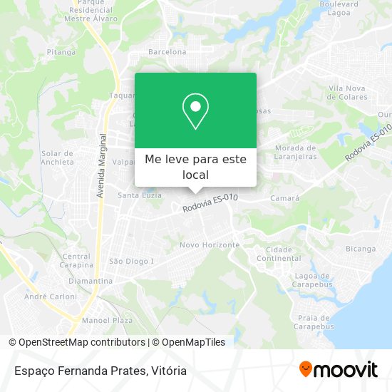 Espaço Fernanda Prates mapa