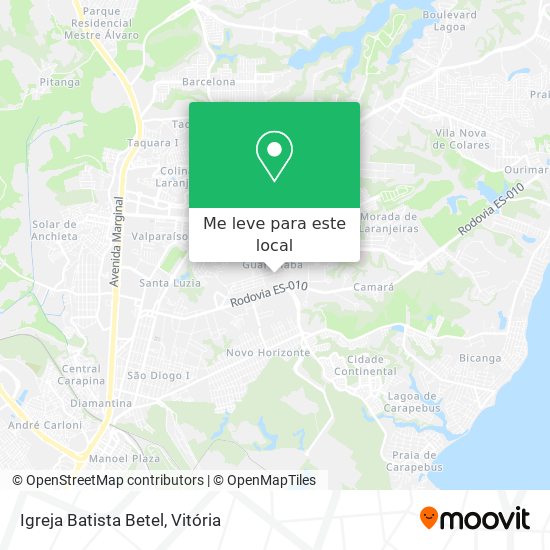 Igreja Batista Betel mapa