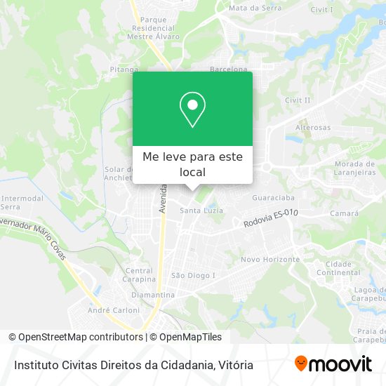 Instituto Civitas Direitos da Cidadania mapa