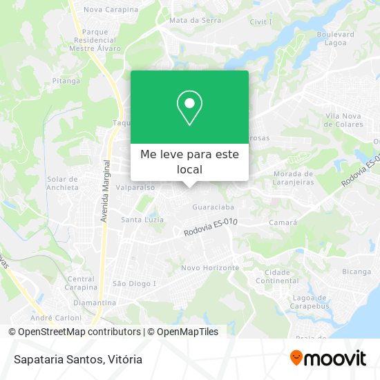 Sapataria Santos mapa
