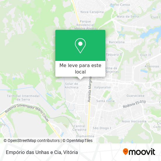 Empório das Unhas e Cia mapa