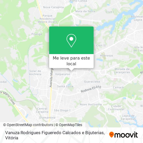 Vanuza Rodrigues Figueredo Calcados e Bijuterias mapa