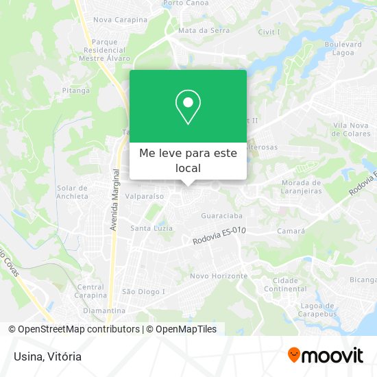 Usina mapa