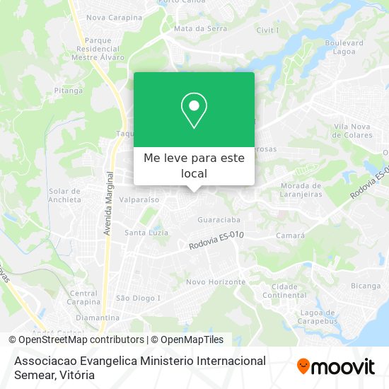 Associacao Evangelica Ministerio Internacional Semear mapa