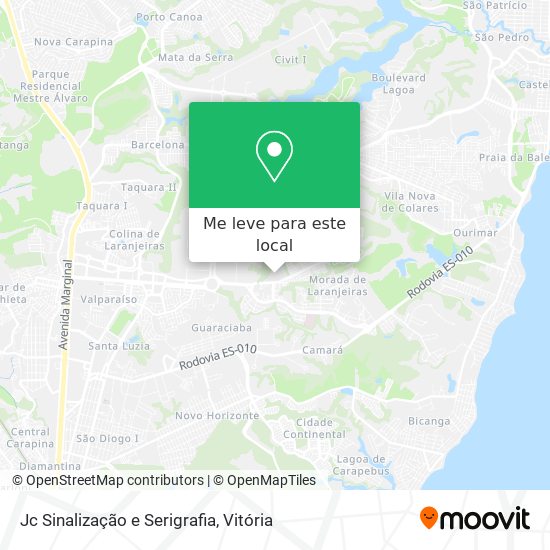 Jc Sinalização e Serigrafia mapa