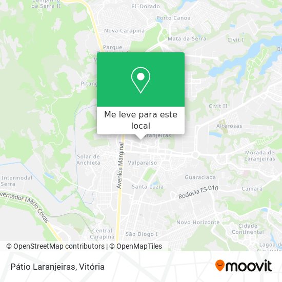 Pátio Laranjeiras mapa