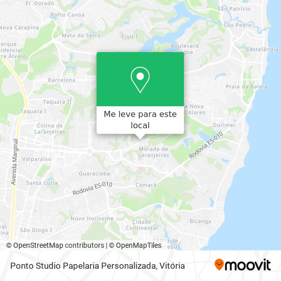 Ponto Studio Papelaria Personalizada mapa