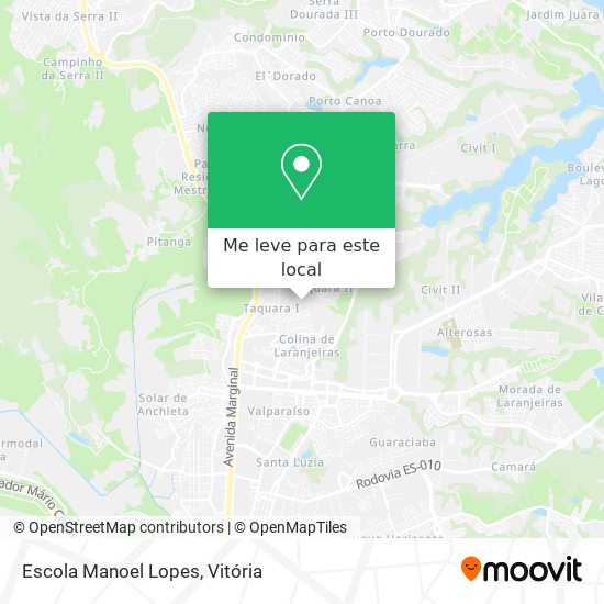Escola Manoel Lopes mapa