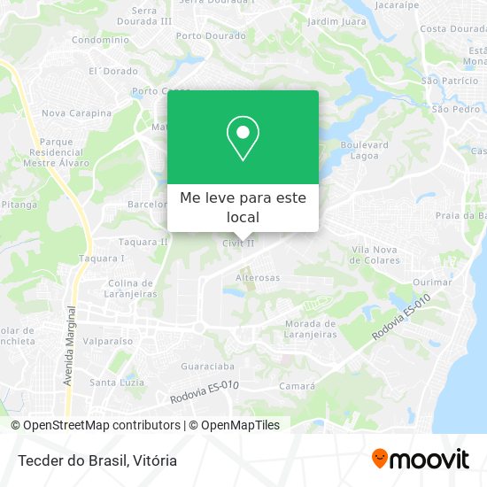 Tecder do Brasil mapa