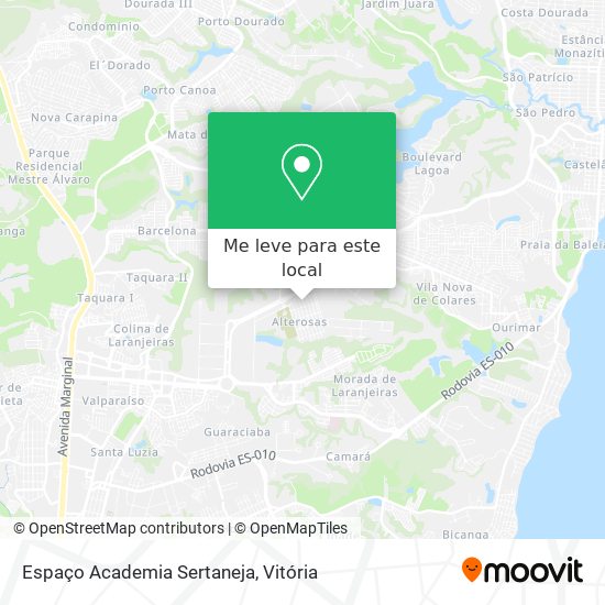 Espaço Academia Sertaneja mapa