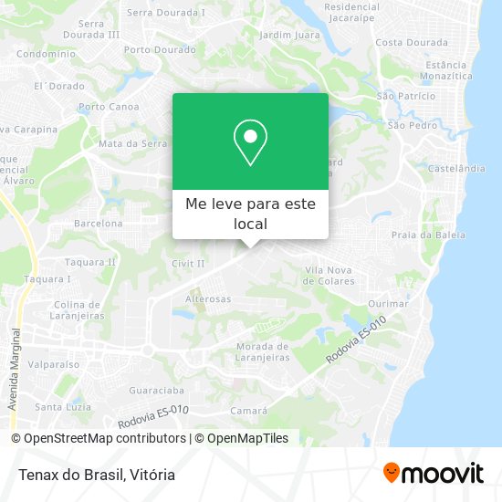 Tenax do Brasil mapa