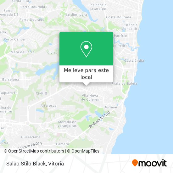 Salão Stilo Black mapa