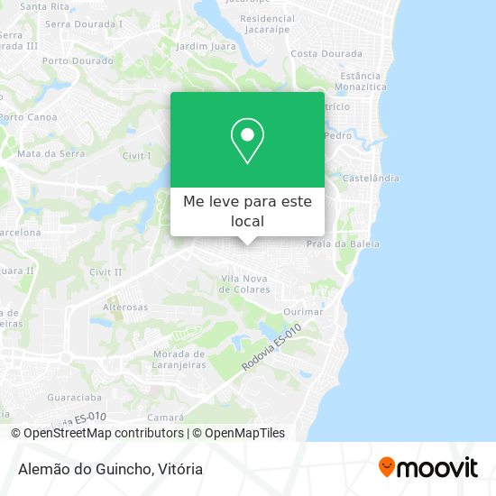 Alemão do Guincho mapa