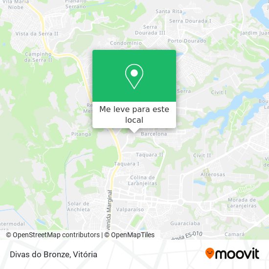 Divas do Bronze mapa