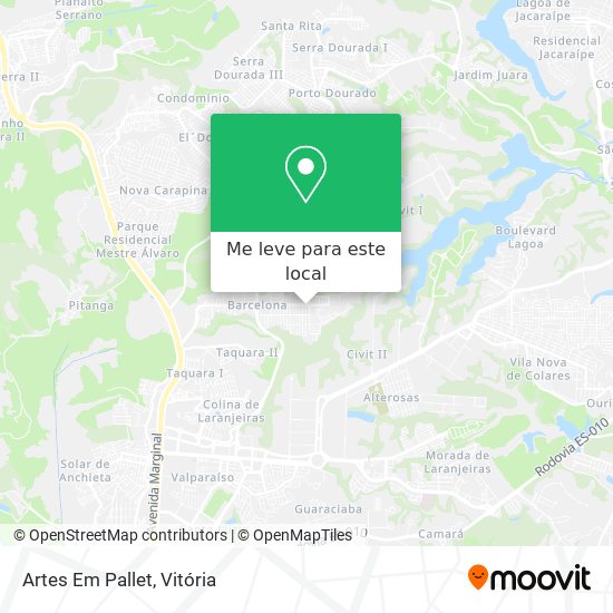 Artes Em Pallet mapa