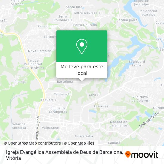 Igreja Evangélica Assembléia de Deus de Barcelona mapa
