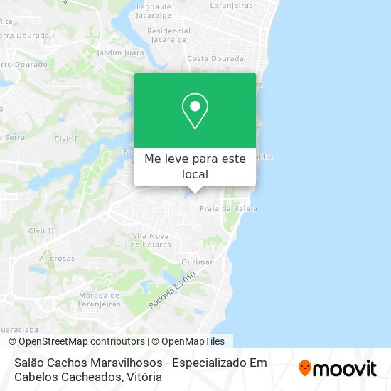Salão Cachos Maravilhosos - Especializado Em Cabelos Cacheados mapa