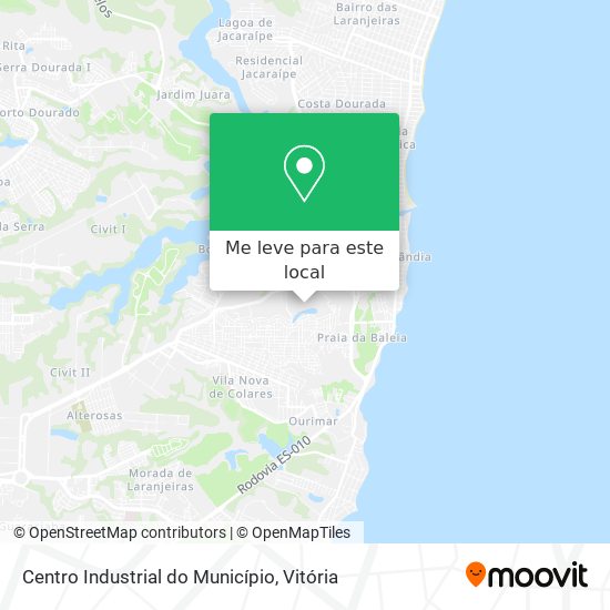 Centro Industrial do Município mapa