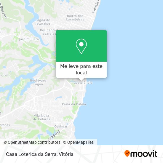 Casa Loterica da Serra mapa
