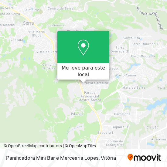 Panificadora Mini Bar e Mercearia Lopes mapa